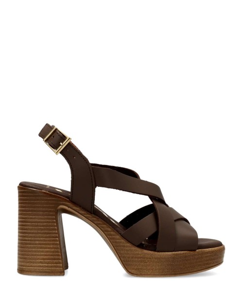 VANESSA Sandalia piel confort tacón alto mujer