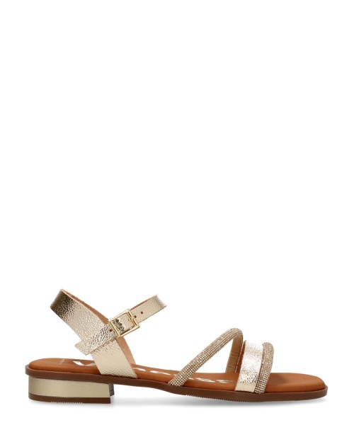 VANESSA Sandalia piel confort strass decorativo
