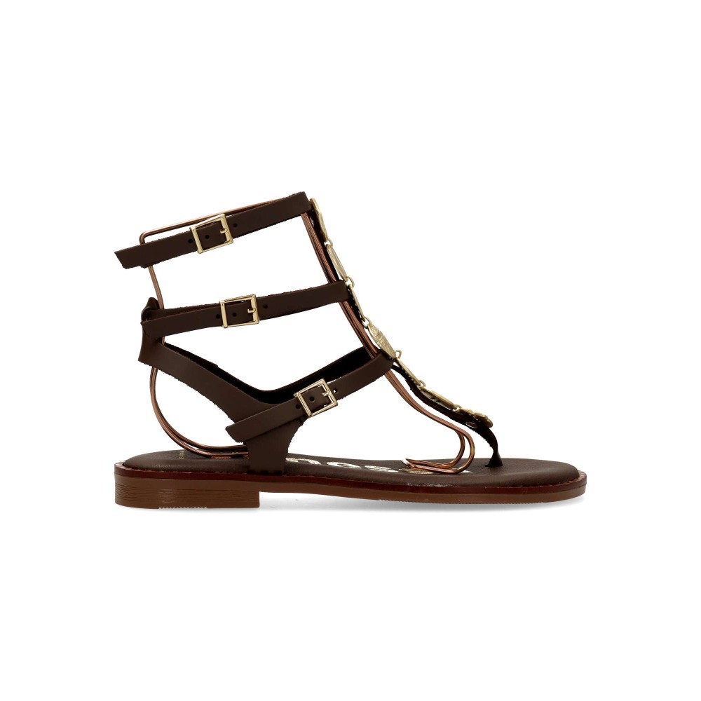 VANESSA Sandalia romana piel confort