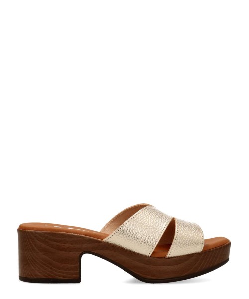 VANESSA Sandalia mule piel confort mujer
