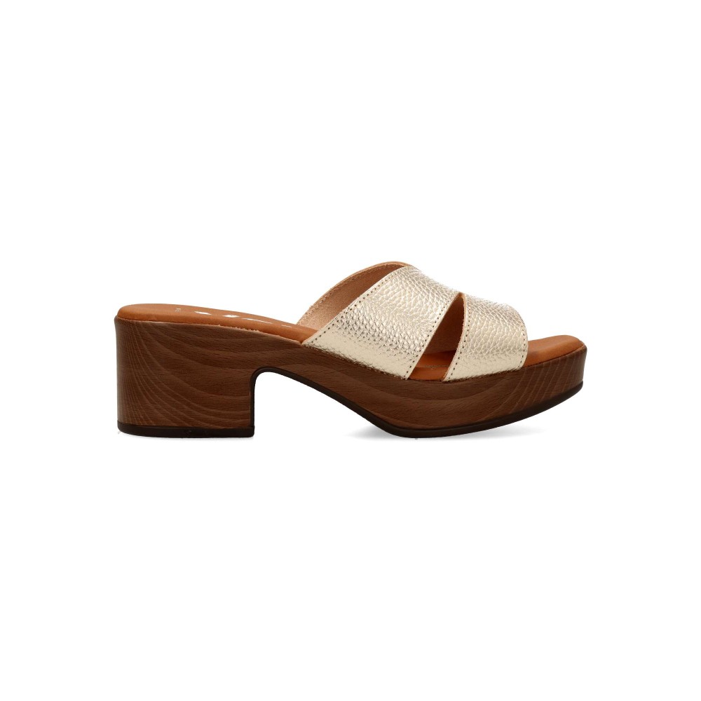 VANESSA Sandalia mule piel confort mujer