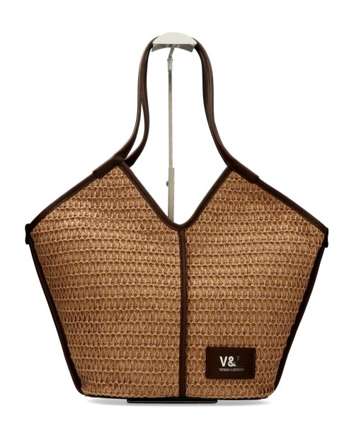VICTORIO & LUCC Bolso tote rafia mujer Mila