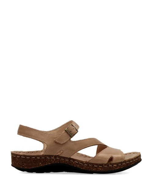 WALK&FLY Sandalia bio piel confort mujer