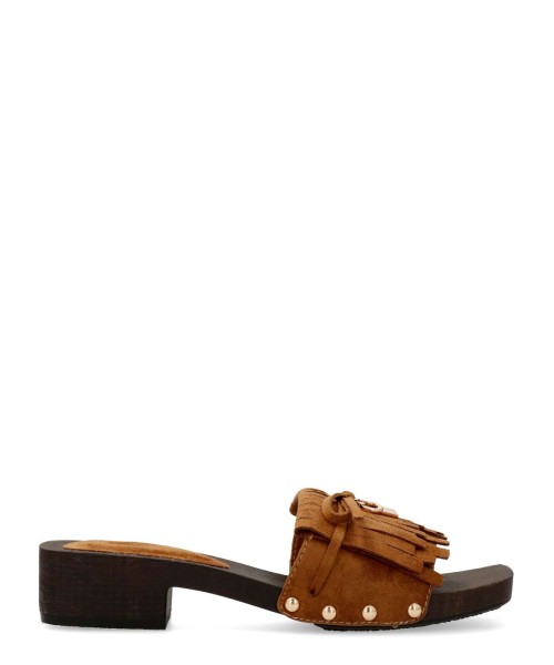 BUONAROTTI Sandalia zueco madera confort