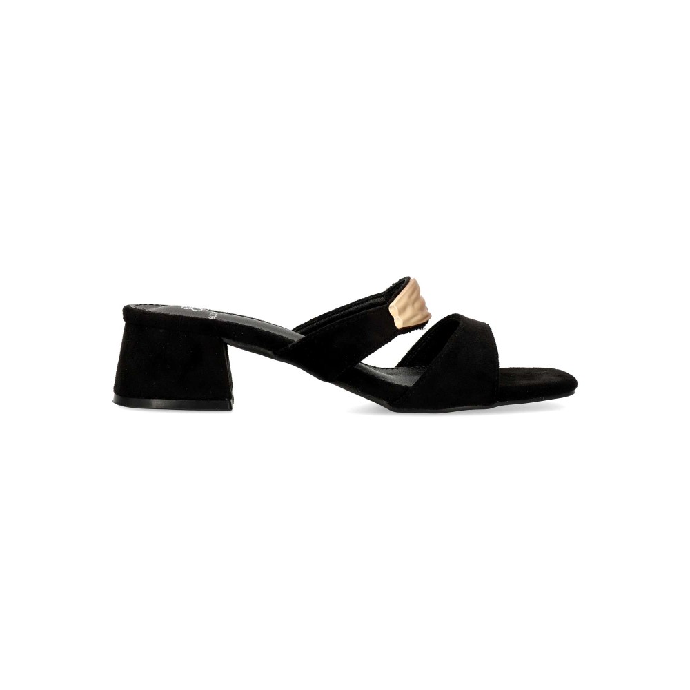 BUONAROTTI Sandalia fiesta antelina cómoda