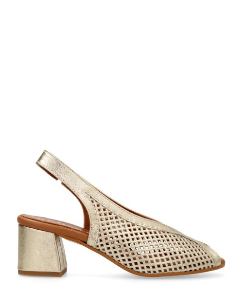 D`CHICAS Zapato salón piel metalizada