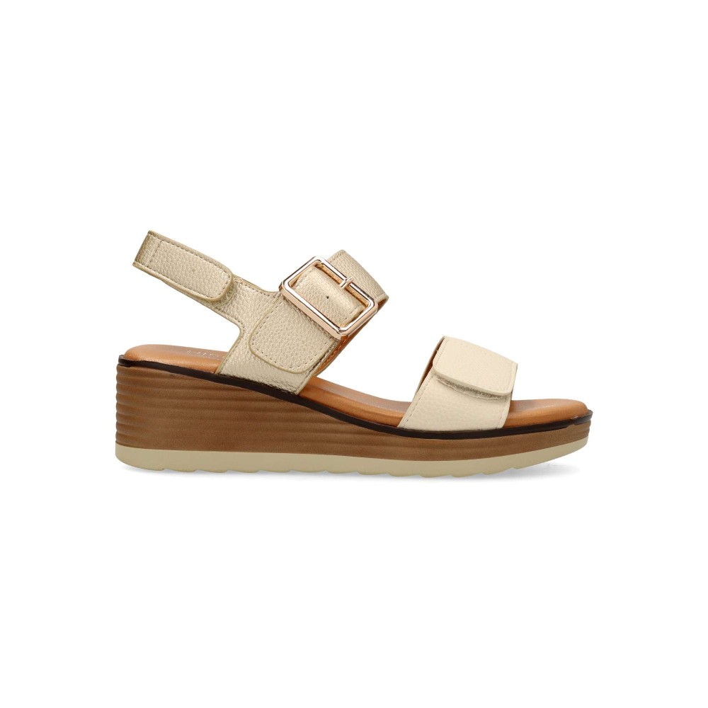 HISPAFLEX Sandalia cómoda tiras mujer