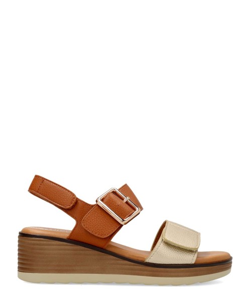 HISPAFLEX Sandalia cuña confort mujer
