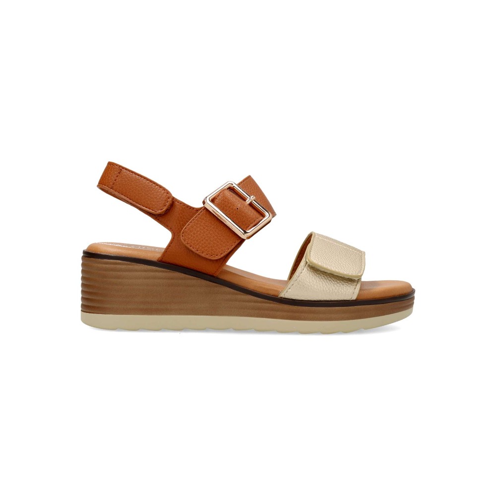HISPAFLEX Sandalia cuña confort mujer