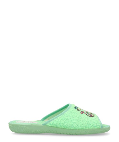 VANESSA Zapatilla de casa confort textil rizo
