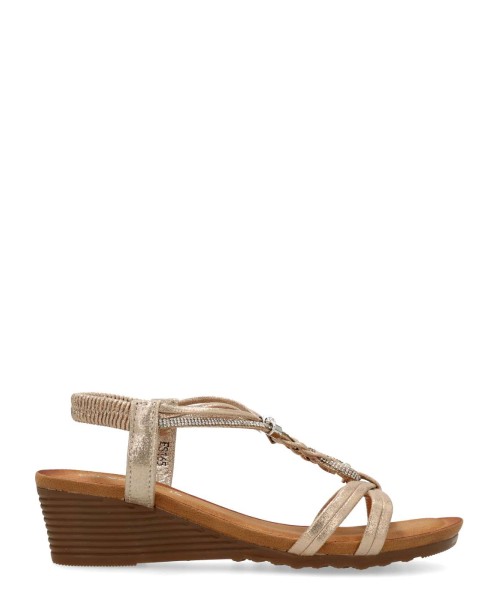 VVNN Sandalia elegante pedrería brillo