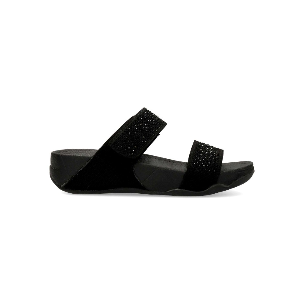 VVNN Sandalia casual pedrería brillo