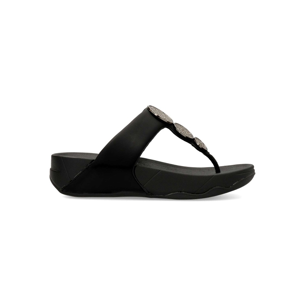 VVNN Sandalia casual confort aplique brillo
