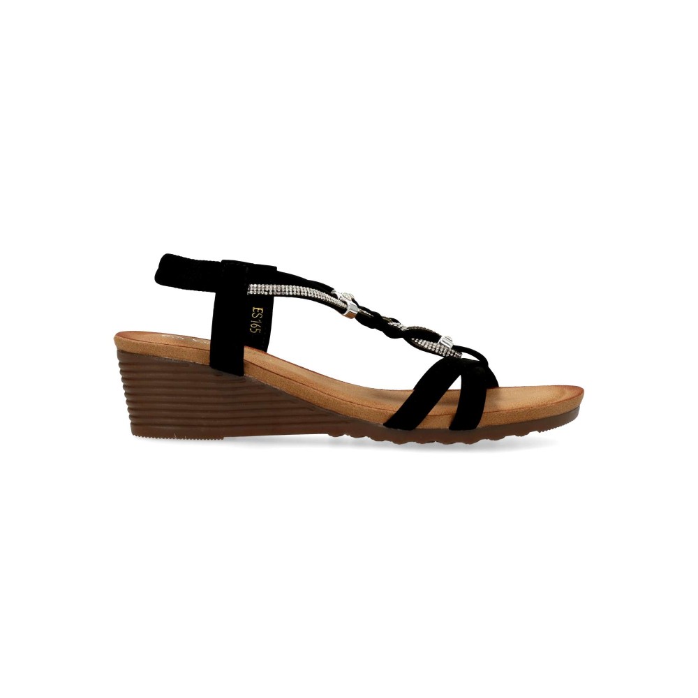 VVNN Sandalia elegante pedrería mujer