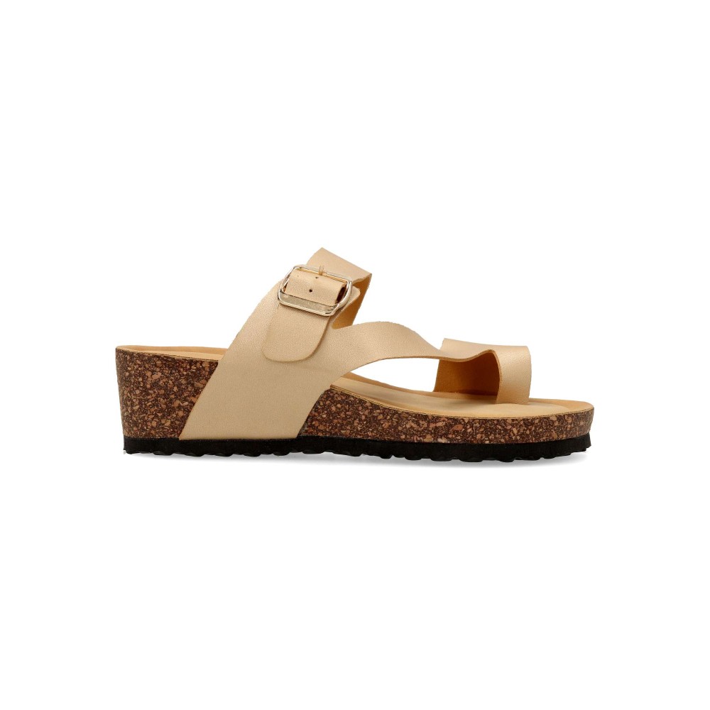 VVNN Sandalia bio cuña corcho mujer