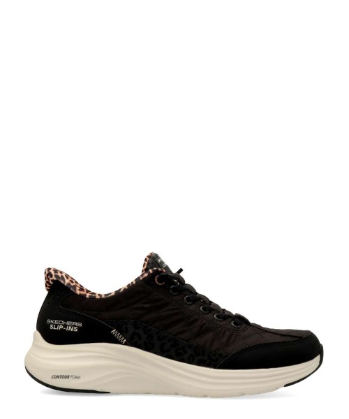 SKECHERS Deportivo Slip-ins: Contour Foam - Cozy Fit Leopard Dream