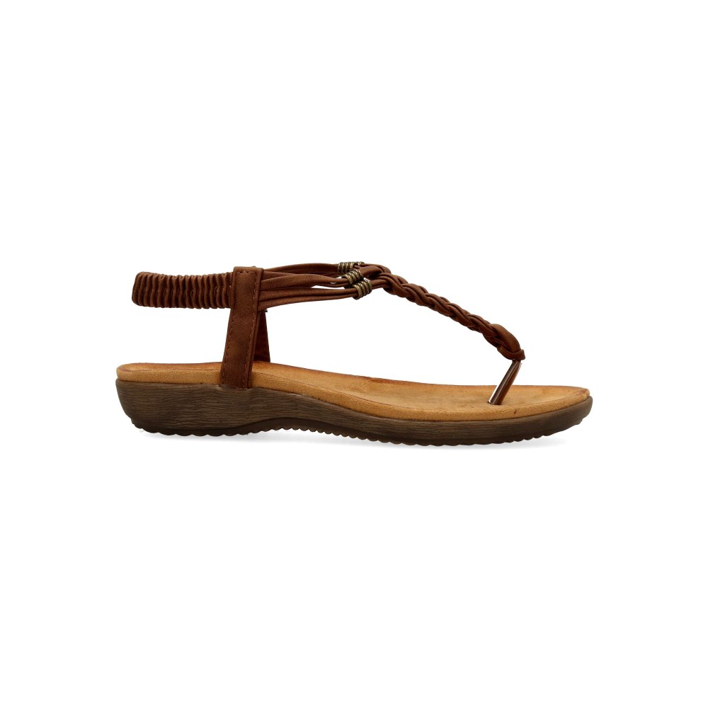 VVNN Sandalia plana cómoda mujer