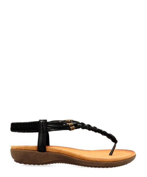 VVNN Sandalia plana cómoda mujer