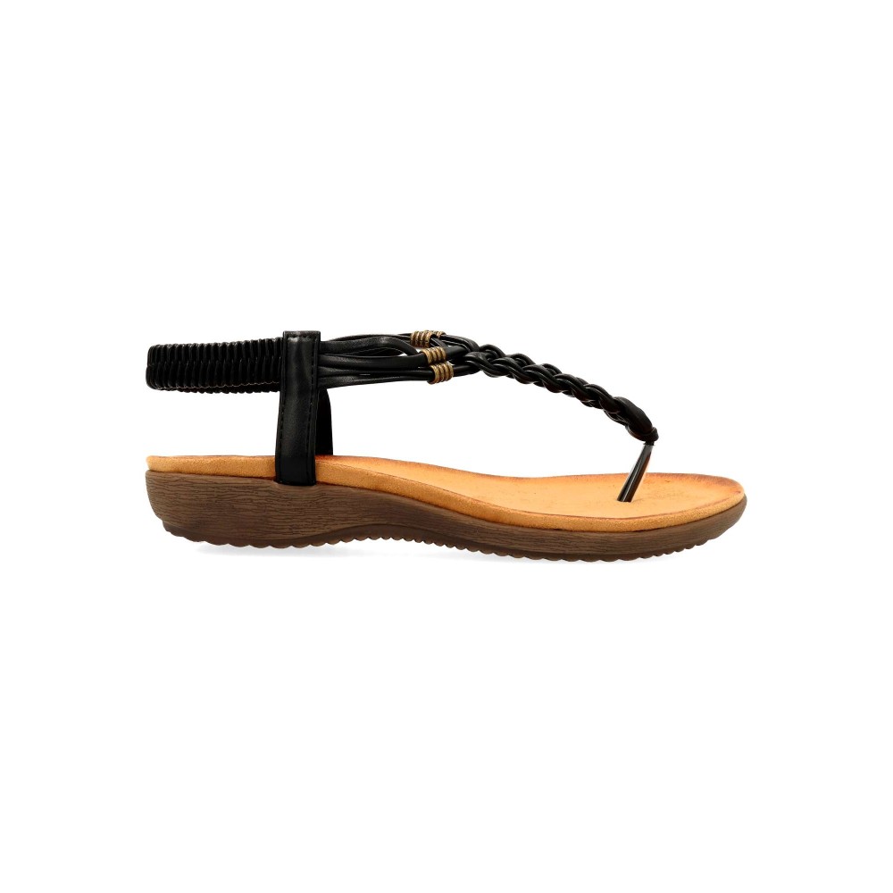 VVNN Sandalia plana cómoda mujer