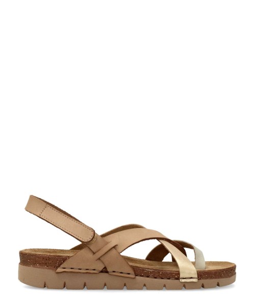 WALK&FLY Sandalia bio piel confort mujer