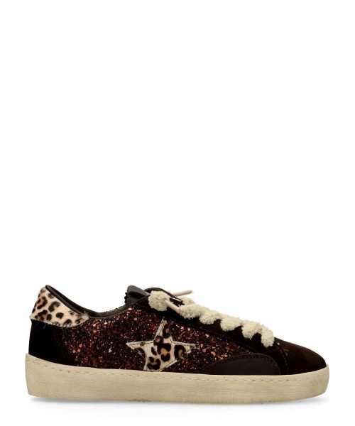 CETTI Zapatilla casual glitter mujer