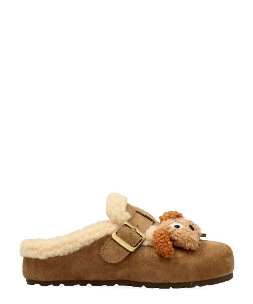 XTI Zapato zueco antelina perrito