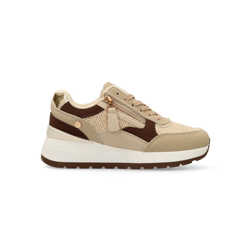 VVNN Sneakers deportivo cuña baja mujer