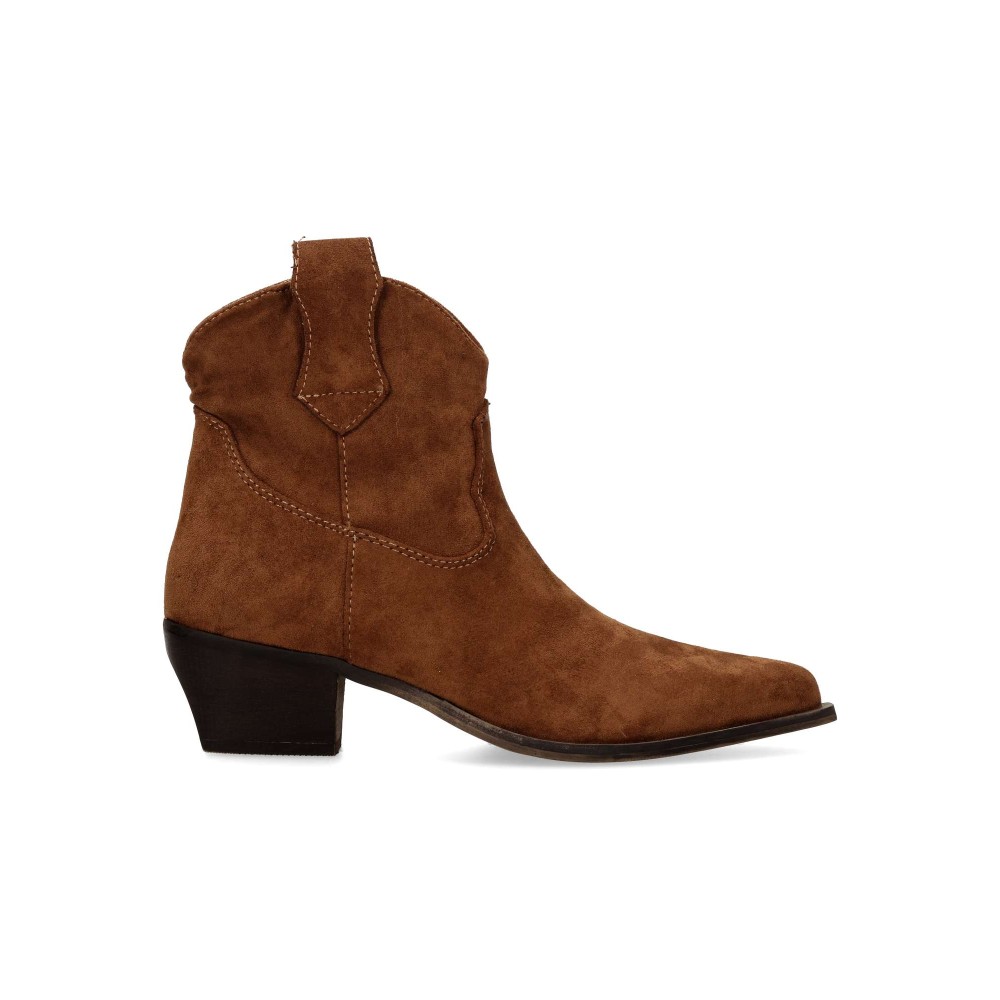 VANESSA Botines cowboy antelina mujer