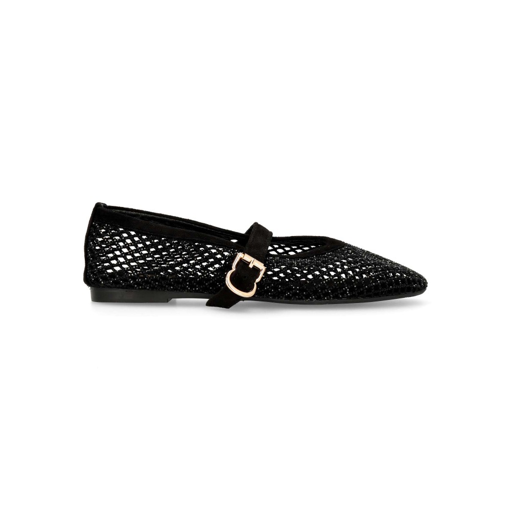 VVNN Bailarina plana calada con strass