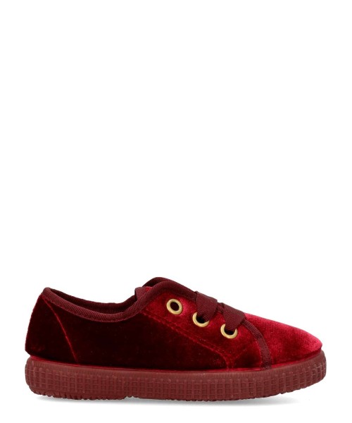 PEKES Zapatilla casual terciopelo confort