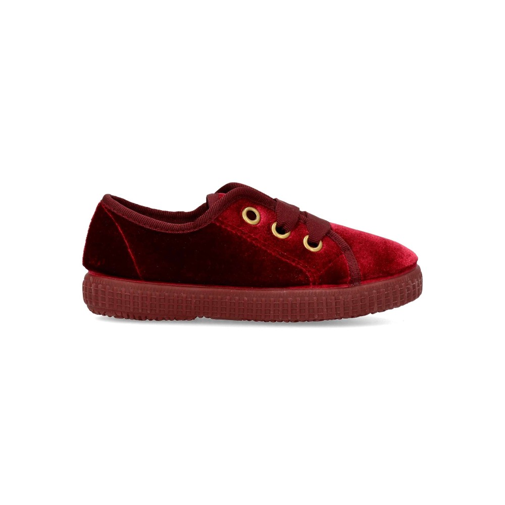 PEKES Zapatilla casual terciopelo confort