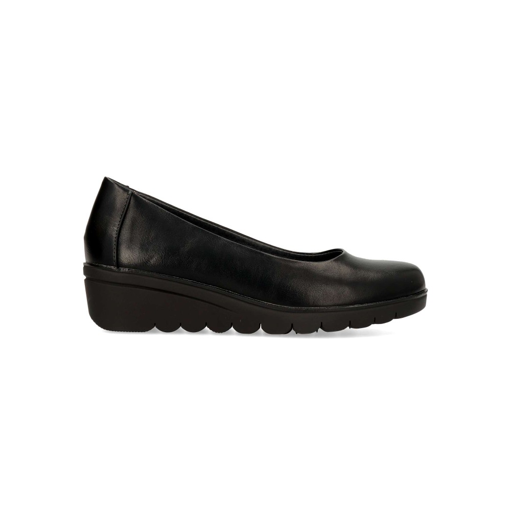 VVNN Zapato salón cuña baja confort mujer