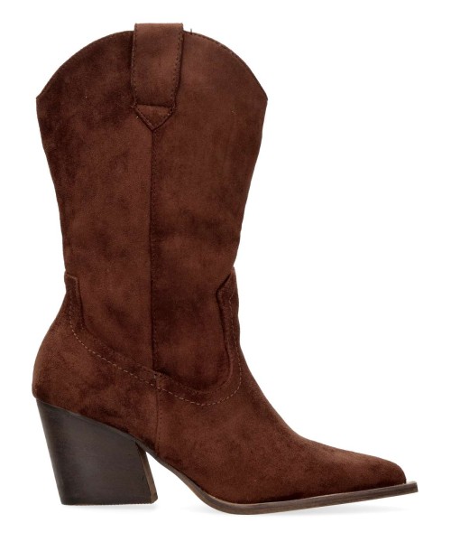 VANESSA Bota cowboy aterciopelada confort