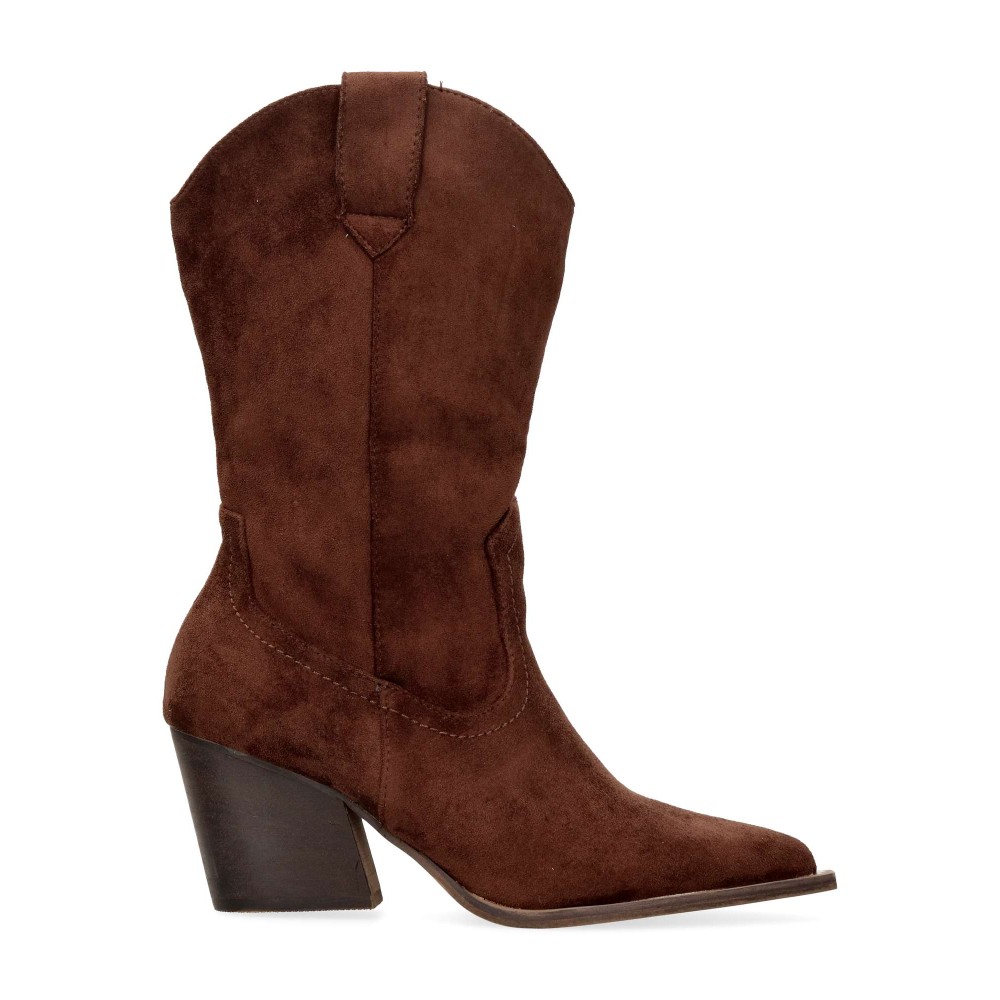VANESSA Bota cowboy aterciopelada confort