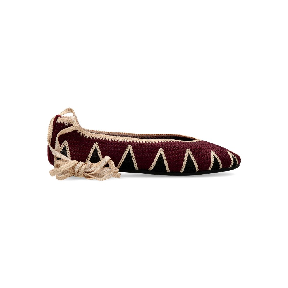 VVNN Manoletina plana crochet mujer