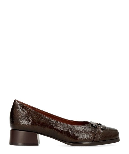 VVNN Zapato salón charol mujer hebilla
