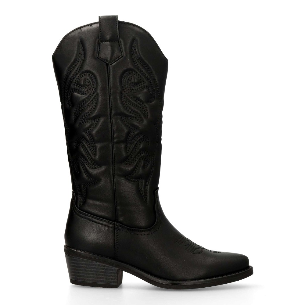 VANESSA Bota cowboy confort bordado