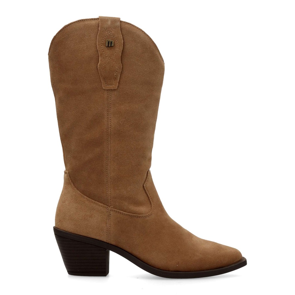 MTNG Bota cowboy piel serraje Daphne