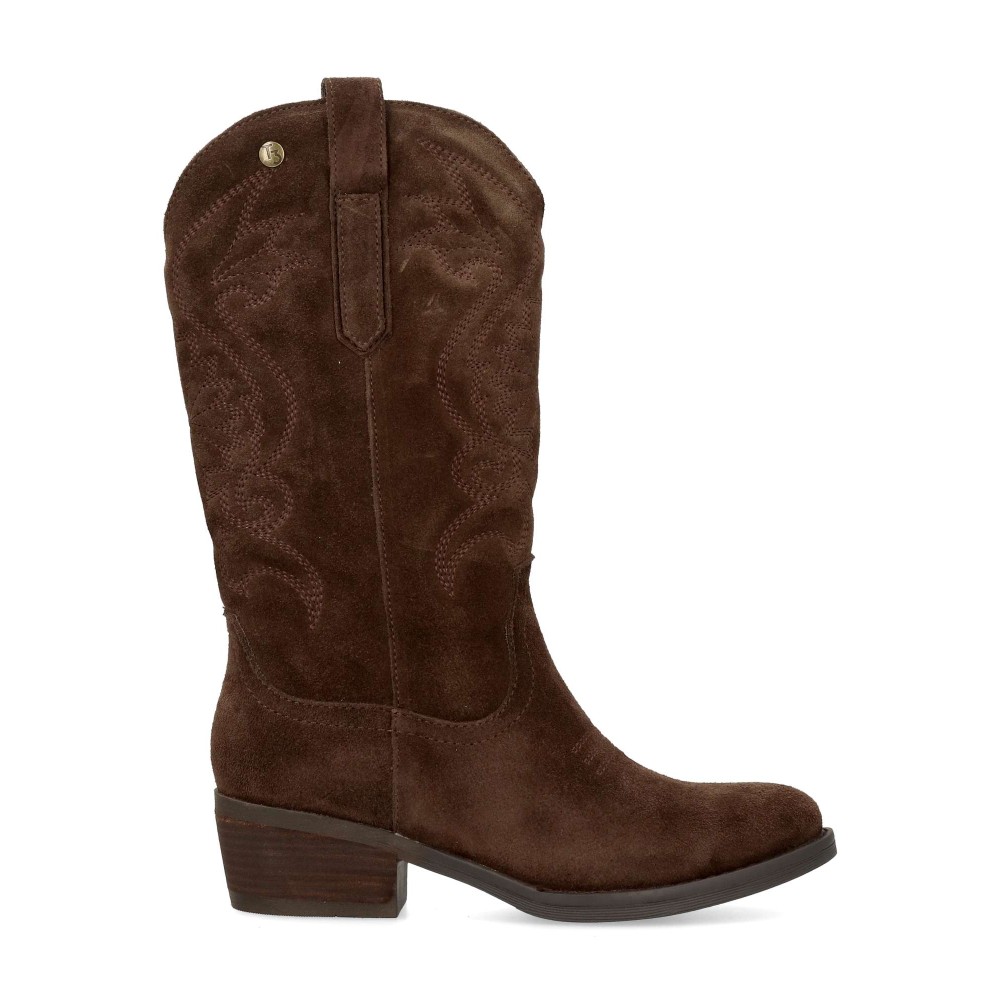 TOP3 Bota campera piel serraje mujer