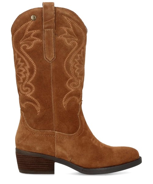 TOP3 Bota cowboy confort piel serraje