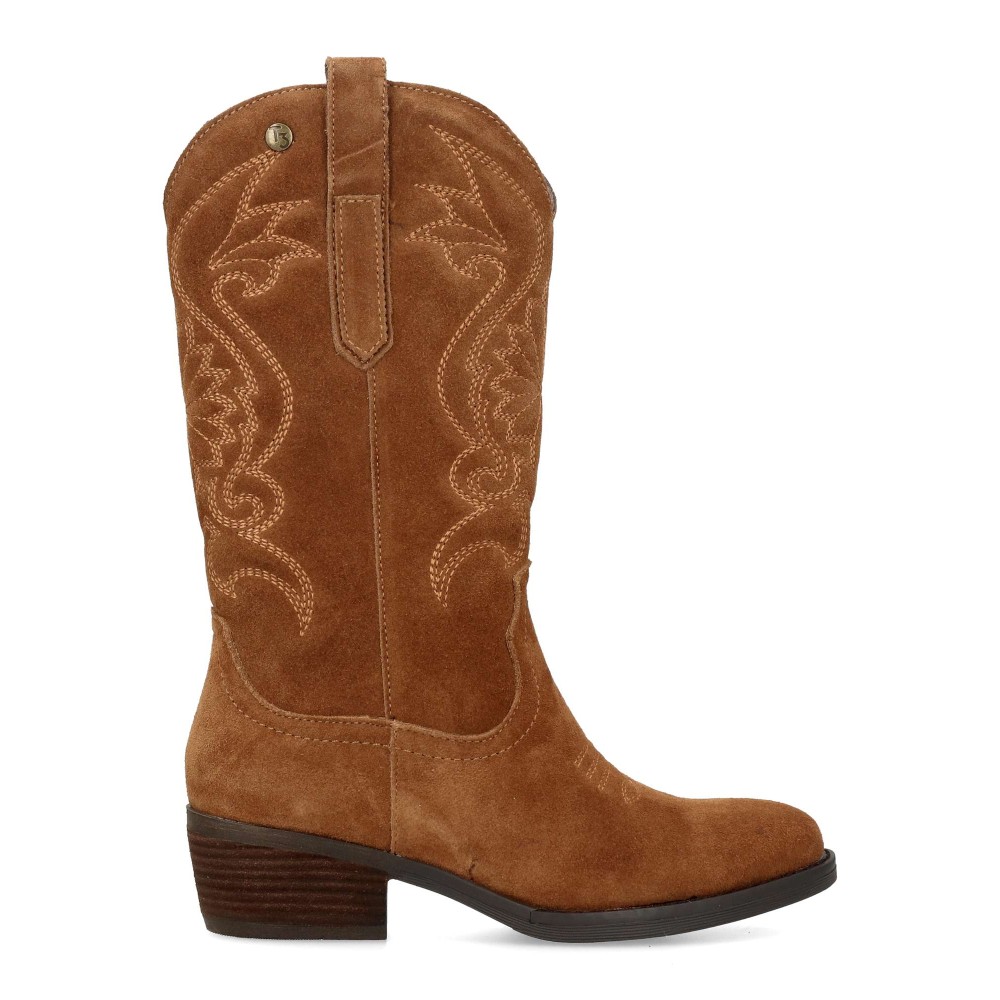 TOP3 Bota cowboy confort piel serraje