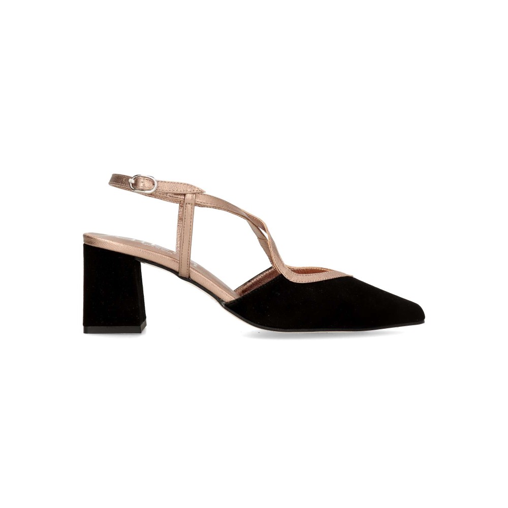DIBIA Zapato salón destalonado elegante y cómodo