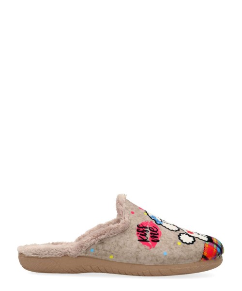 VANESSA Zapatilla de casa estampado perrito