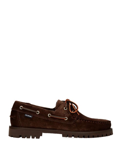 SILBON Zapato náutico piel serraje confort hombre