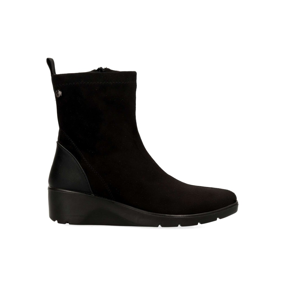 MYSOFT Botines confort cuña baja mujer