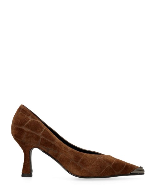 DIBIA Zapato salón elegante piel ante