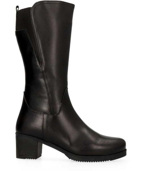 48+ HOURS Bota elástico piel confort mujer