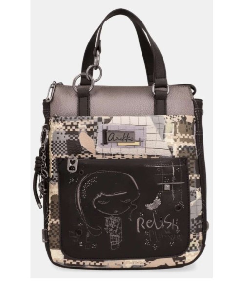 ANEKKE Bolso mochila con asa corta Iron