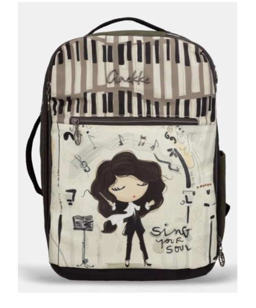 ANEKKE Mochila de viaje estampada Orchestra