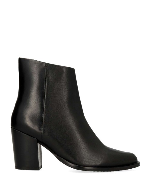 TWEST Botines confort piel tacón ancho